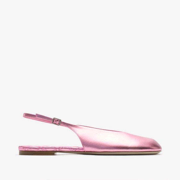 BURBERRY
Leather Baby Slingback Ballerinas In Flash
